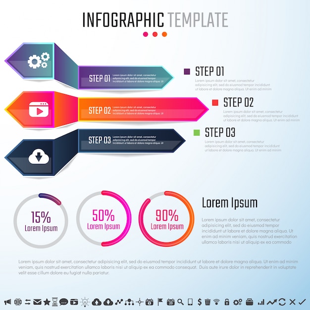 Modèle de conception d&#39;infographie