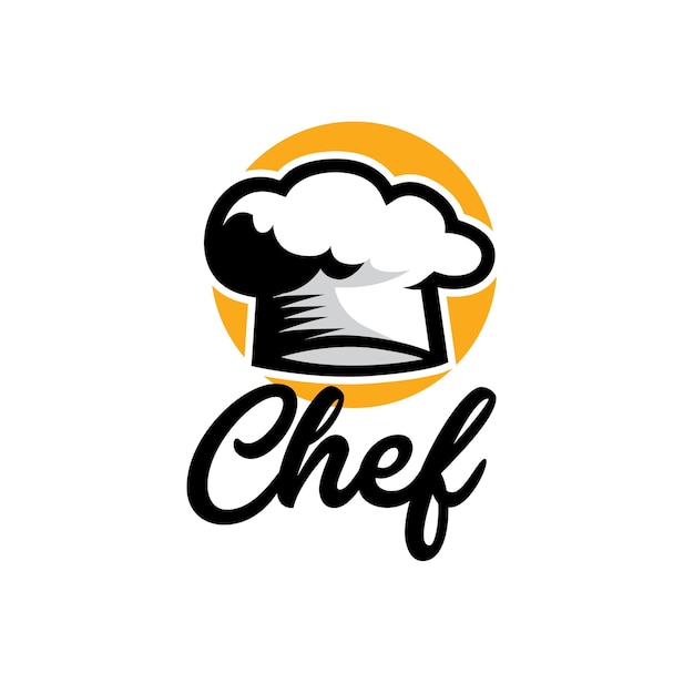 Modèle de conception de vecteur de logo de chef