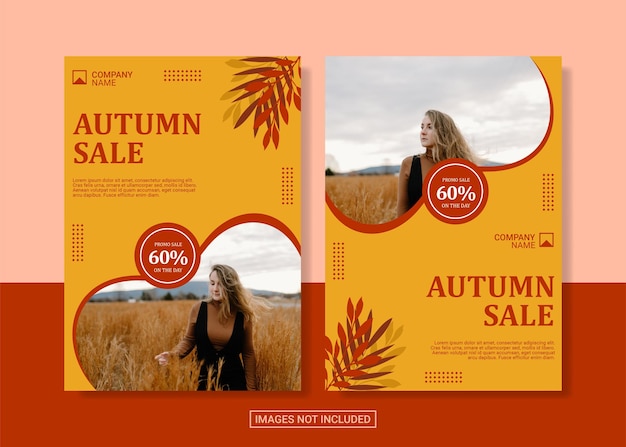 modèle de flyer de vente d'automne