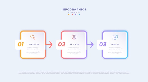 Vecteur modèle d'infographie entreprise dégradé