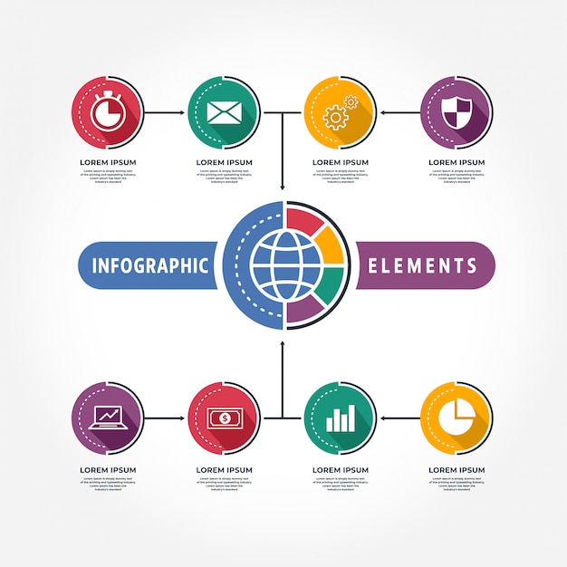 Modèle d'infographie