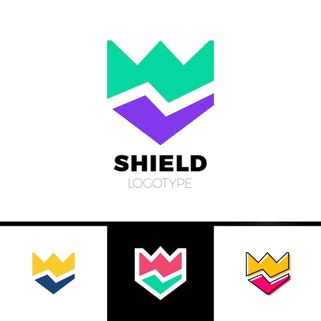 Modèle de logo sécurisé Rate Shield