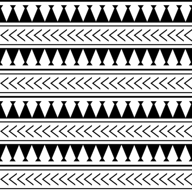 Motif géométrique monochrome sans soudure