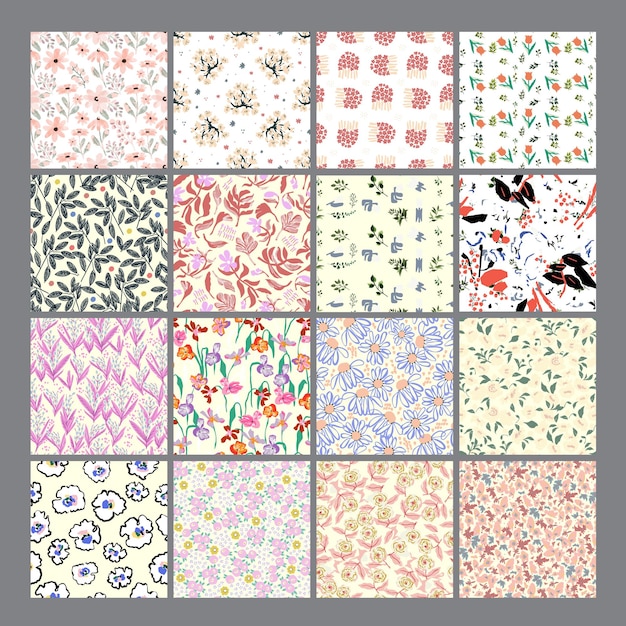 Motifs de fleurs Vintage Patterns