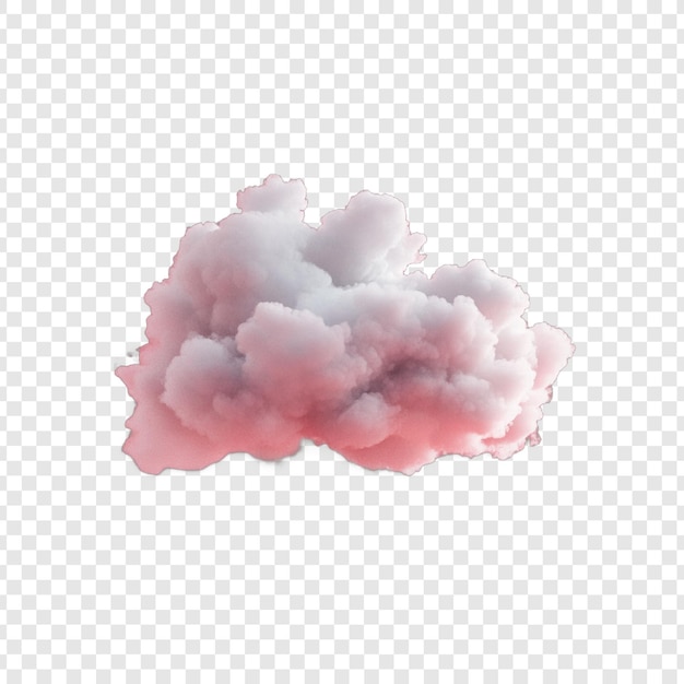 Vecteur nuage 3d sur fond transparent réaliste