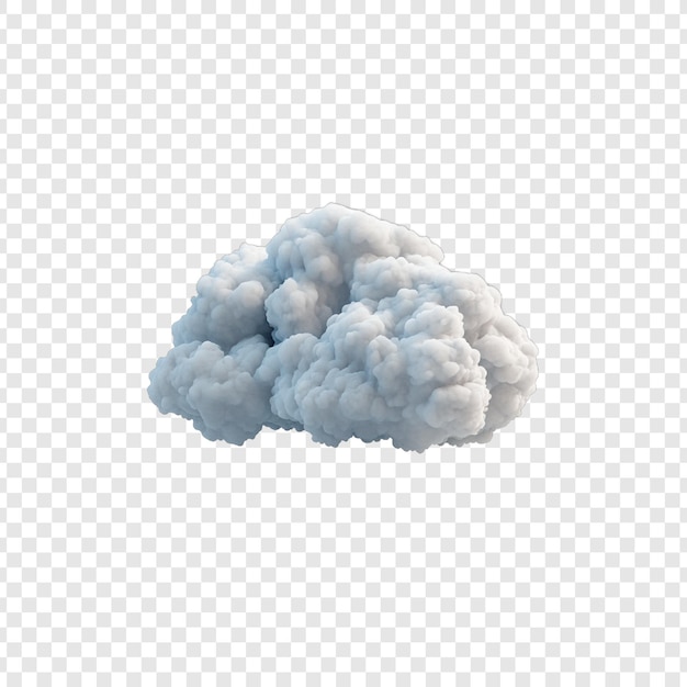 Vecteur nuage 3d sur fond transparent réaliste