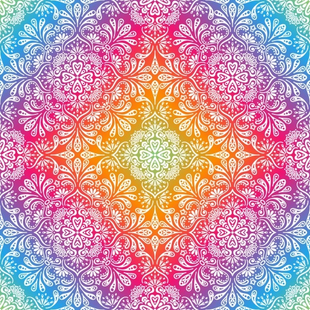 pattren boho sans soudure avec mandalas