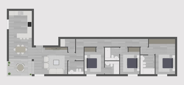 Vecteur plan d'étage