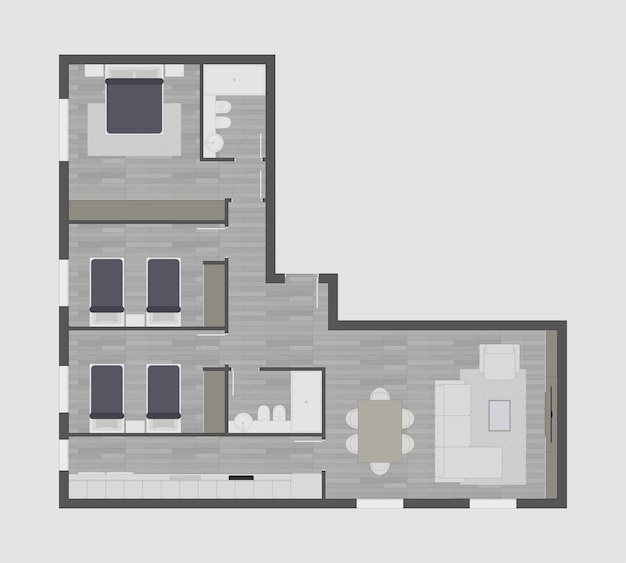 Vecteur plan d'étage