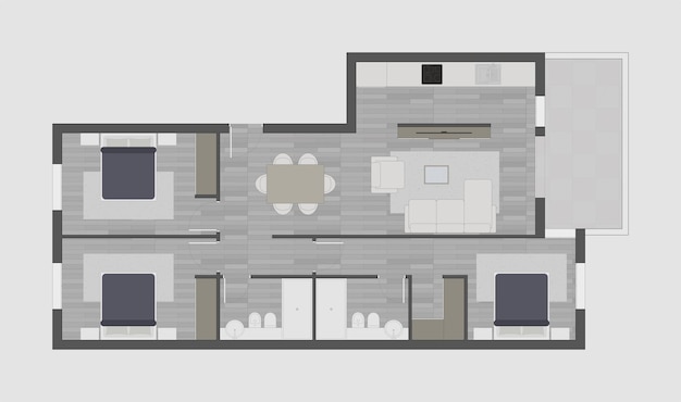 Vecteur plan d'étage