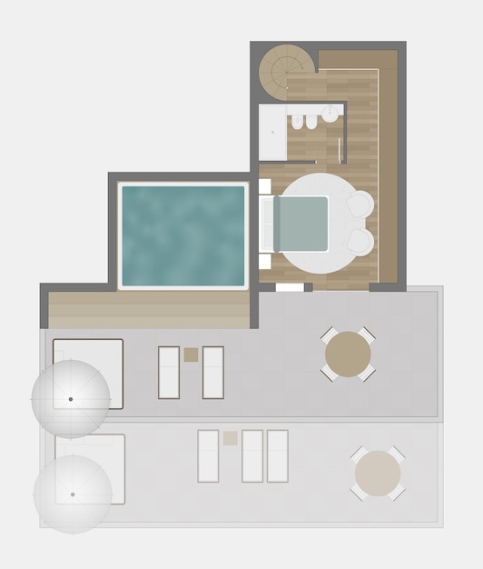 Vecteur plan d'étage