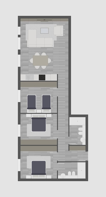 Vecteur plan de plancher