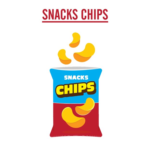 Vecteur un sac de chips qui dit "chipson"