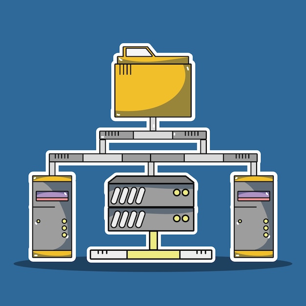 Serveur d&#39;informations du centre de données système