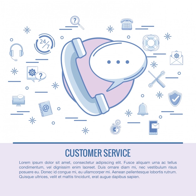 Service client infographique