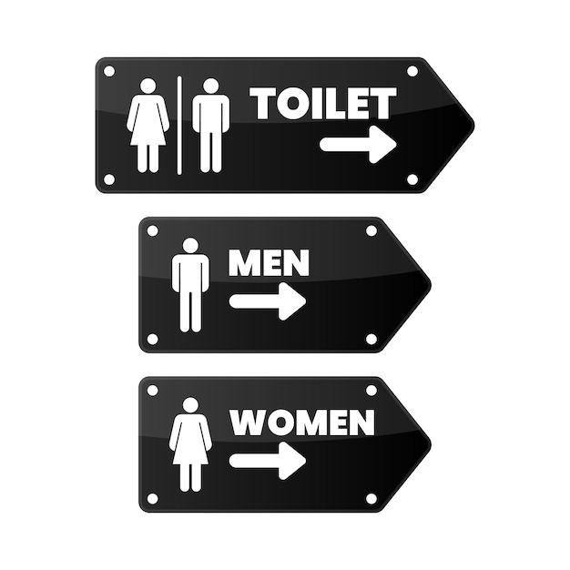 Signalisation toilettes ou toilettes