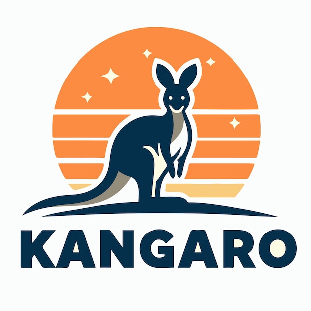 vecteur du logo du kangourou