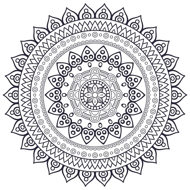 Vector Mandala indienne