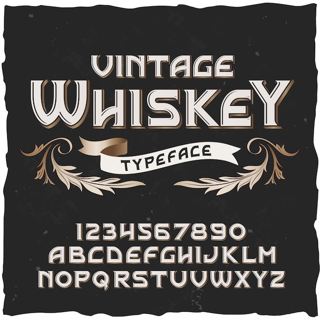 Whisky caractère vintage