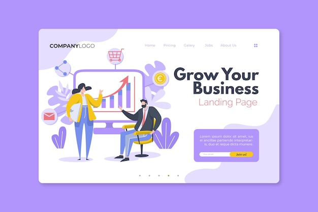 Allgemeine Business-Landingpage