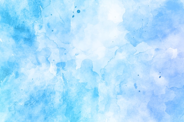 Kostenlose Vektor aquarell blauer hintergrund