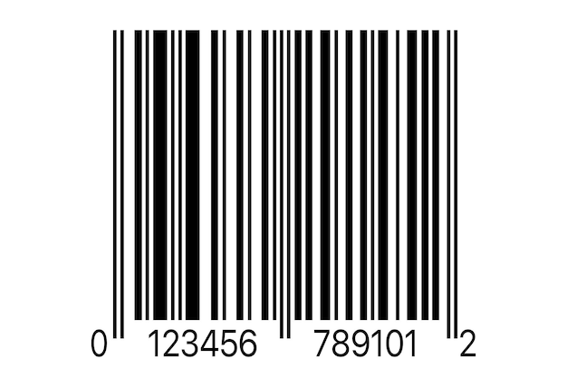 Barcode mit schwarzen Linien