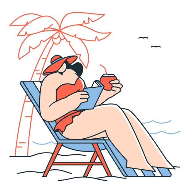 Beach-Konzept-Illustration