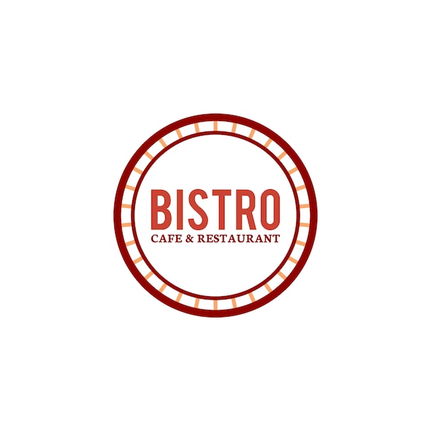 Bistro Café und Restaurant Logo Vektor