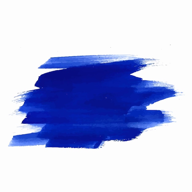 Kostenloser Vektor blaues pinselstrich-aquarell-design