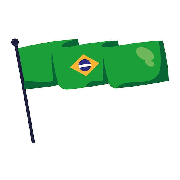 Design der brasilianischen Flagge