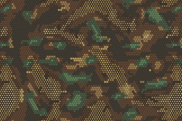 Kostenlose Vektor digitales camo-muster im flachen design