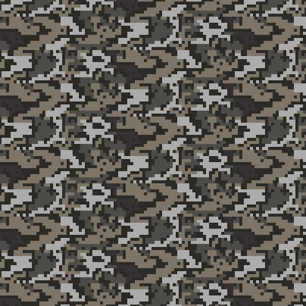 Kostenlose Vektor digitales camo-muster im flachen design