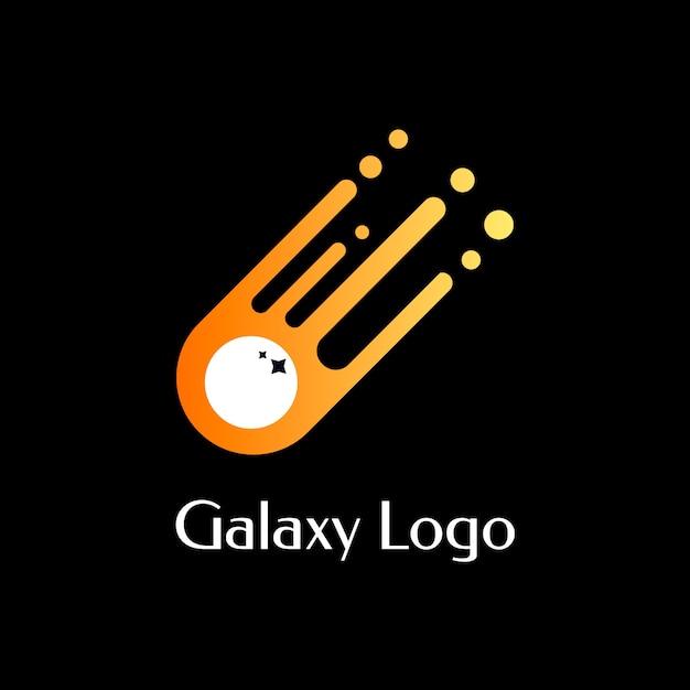 Einfaches Gradienten-Galaxie-Logo