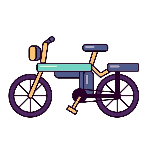 elektrische Fahrrad-flache Illustration