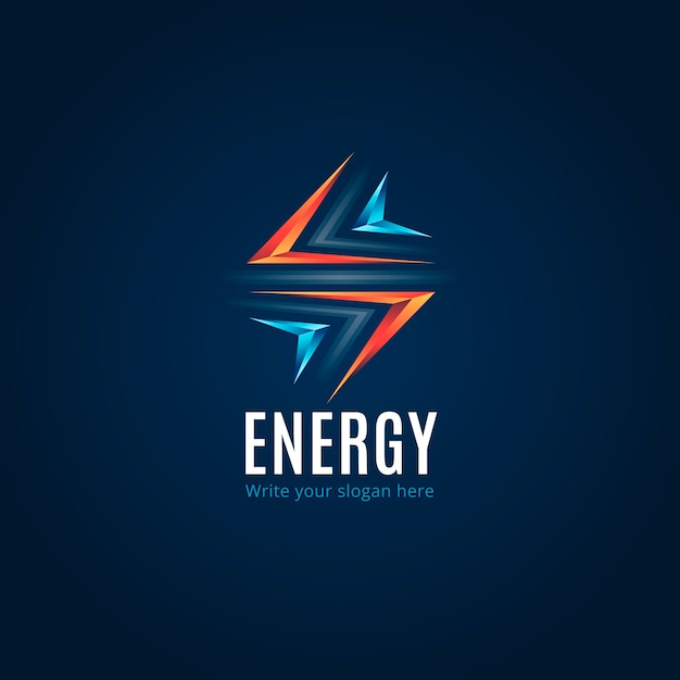 Kostenloser Vektor energie-logo-design