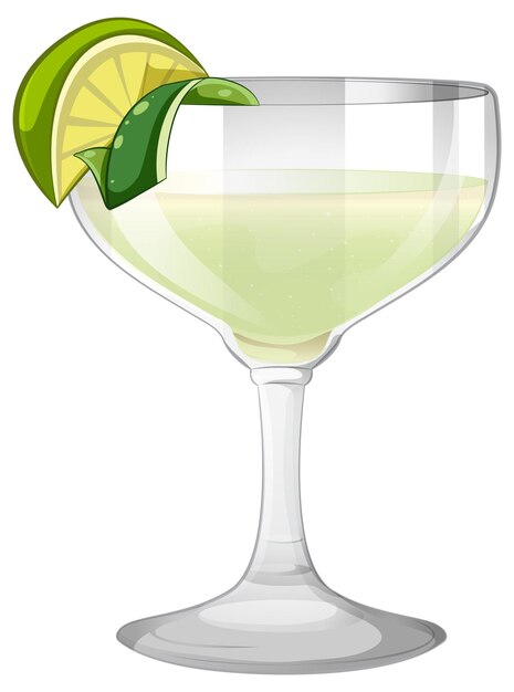 Erfrischende Lime-Cocktail-Illustration