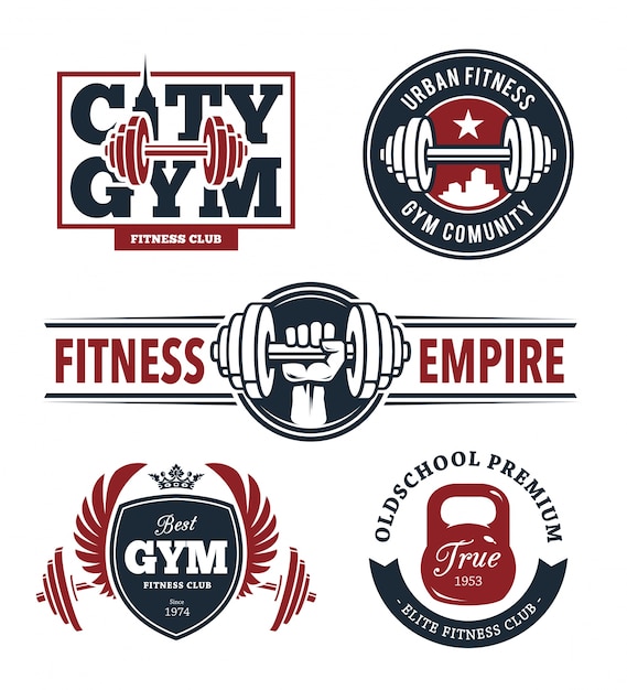 Fitness Embleme Set