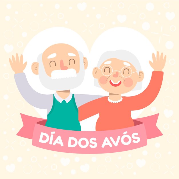 Flache dia dos avos Illustration