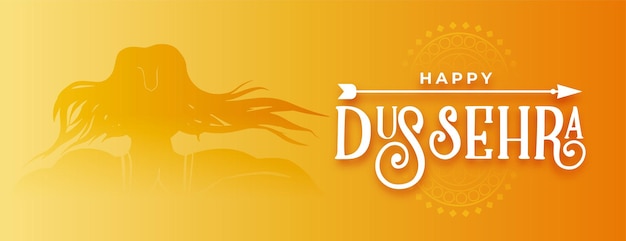 Kostenlose Vektor fröhliches dussehra traditionelles goldenes bannerdesign