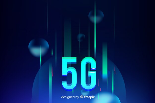 Futuristischer Hintergrund des Konzeptes 5g