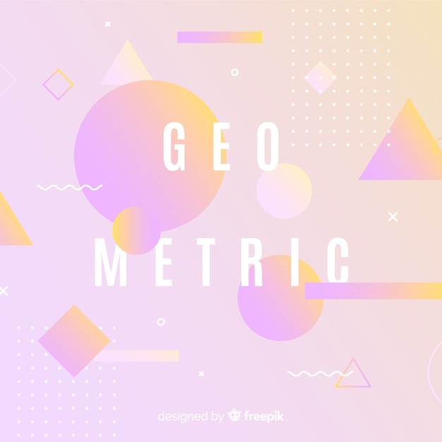 Kostenlose Vektor geometrischer formhintergrund der steigung