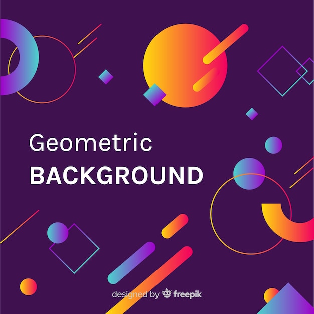 Kostenlose Vektor geometrischer hintergrund