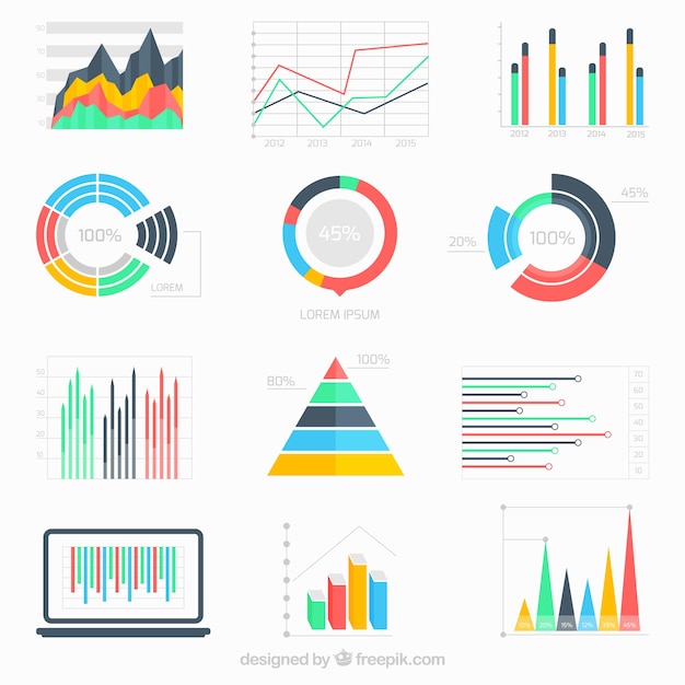 Kostenlose Vektor geschäftsdaten infografik