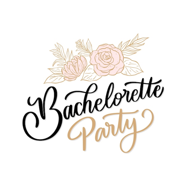 Handgezeichnetes Bachelorette-Schriftzug-Design