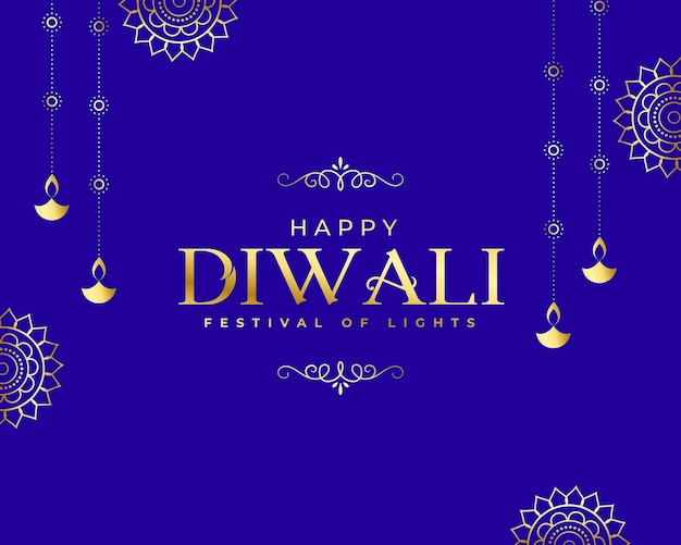 Kostenloser Vektor hindus feierliche shubh diwali lila hintergrunddesign