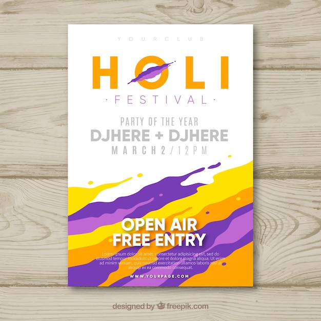 Holi Festival Party Flyer