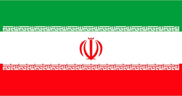 Kostenlose Vektor illustration der iran-flagge