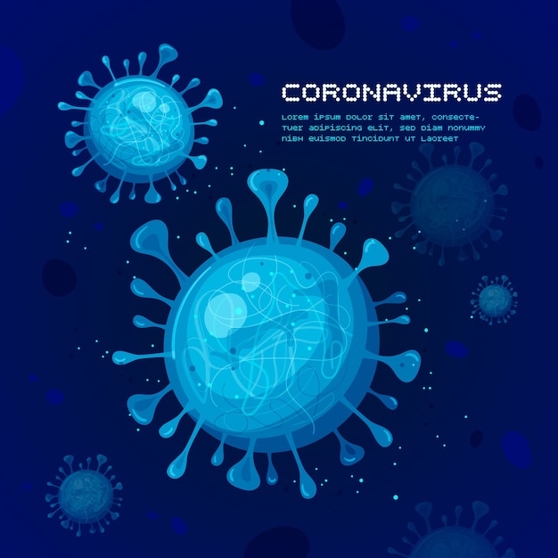 Kostenlose Vektor illustration des coronavirus-konzepts