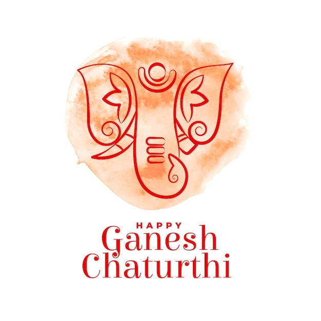 Kostenloser Vektor indisches fest ganesh chaturthi banner mit lord ganesh design