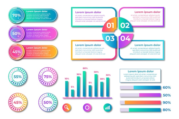 Infografik Element Sammlung Konzept